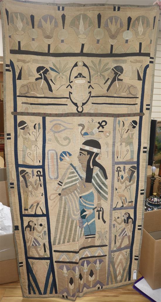 An Egyptian applique wall hanging